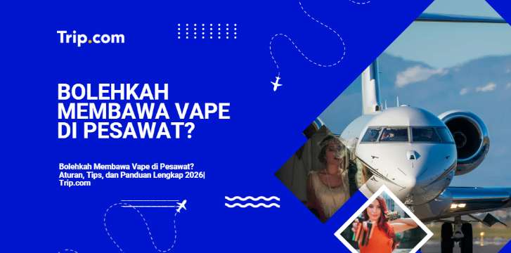 Bolehkah Membawa Vape di Pesawat? Aturan, Tips, dan Panduan Lengkap 2026| Trip.com
