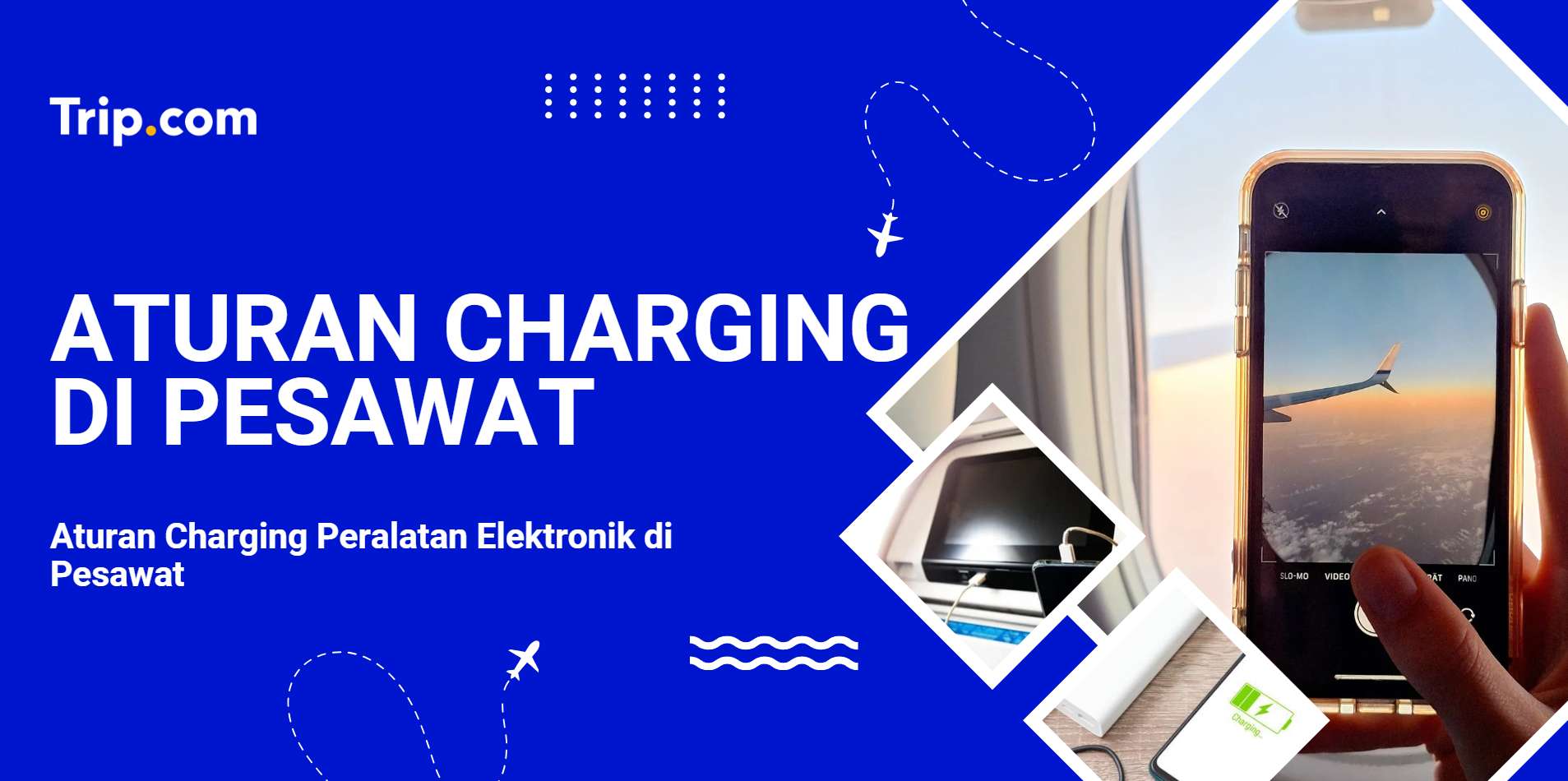 Charging di Pesawat