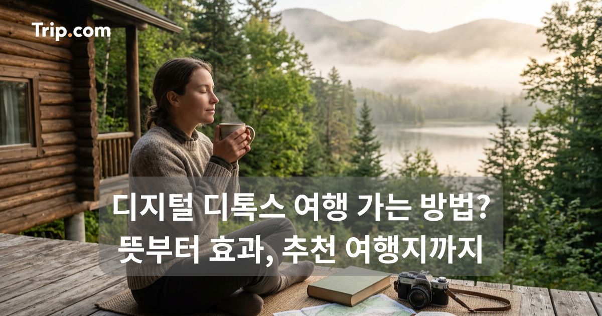 디지털 디톡스 여행 추천