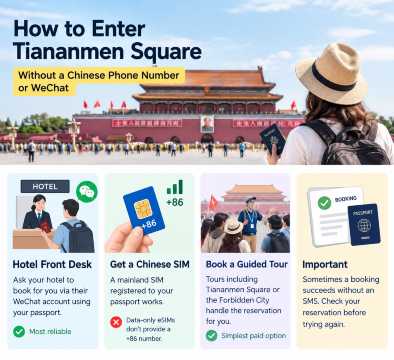 How to Enter Tiananmen Square Without a Chinese Phone Number or WeChat