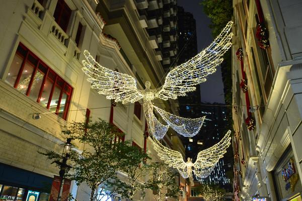 リー・トン・アベニューの天使の装飾｜湾仔