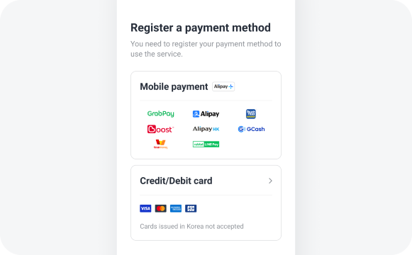 Register K.ride account