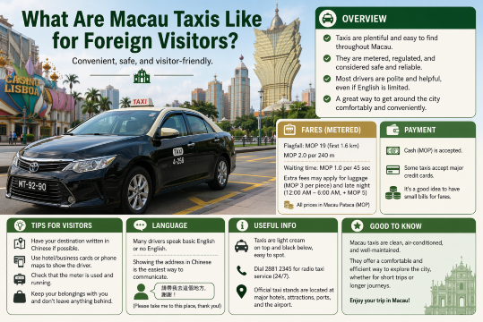 What Are Macau Taxis Like for Foreign Visitors?