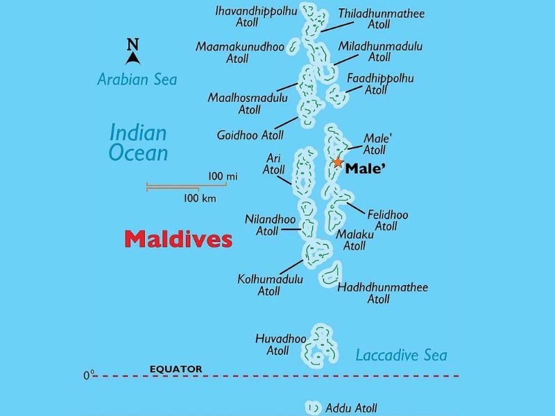 Maldives Map