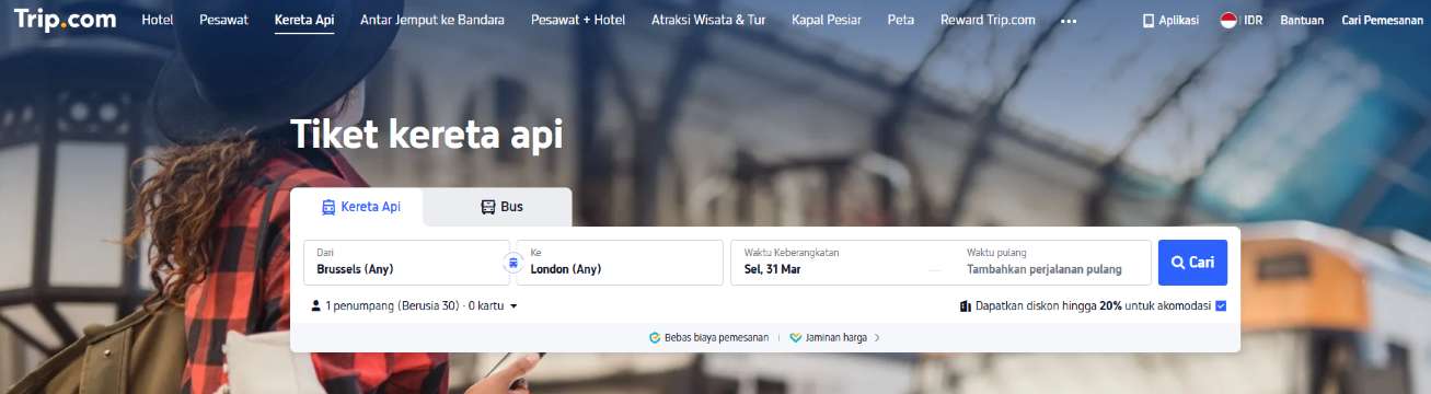 tiket kereta trip.com