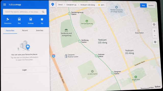 kakao map interface