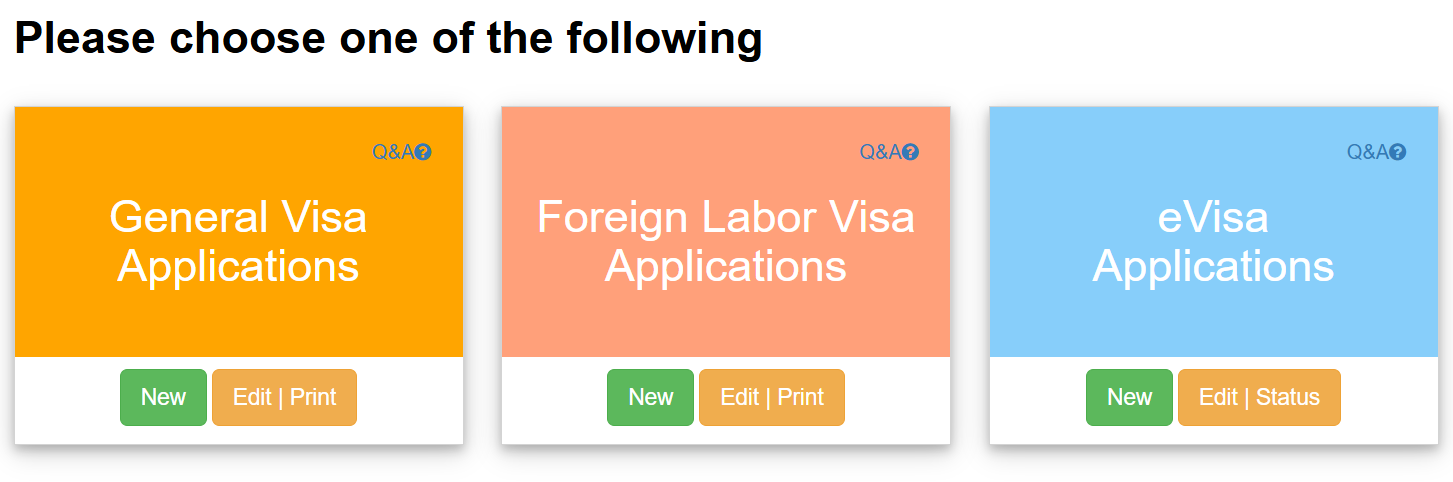 How to apply for Taiwan Visa steps 1