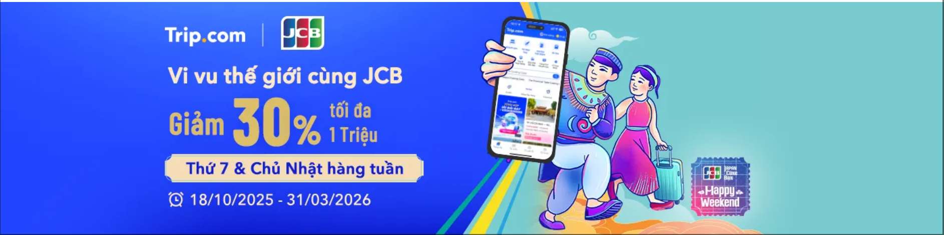Ưu Đãi Độc Quyền Cho Chủ Thẻ JCB Trên Trip.com