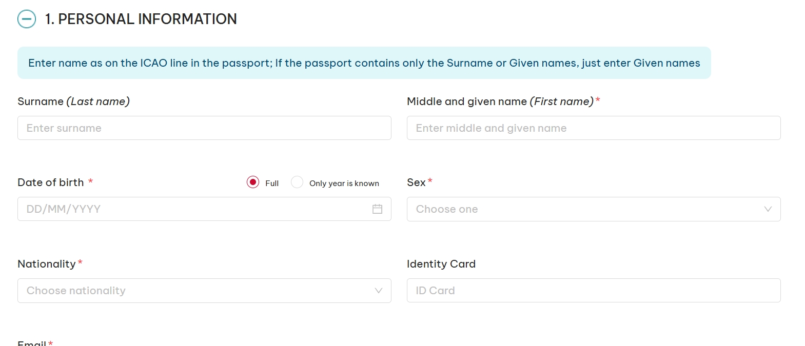 越南電子簽證申請流程