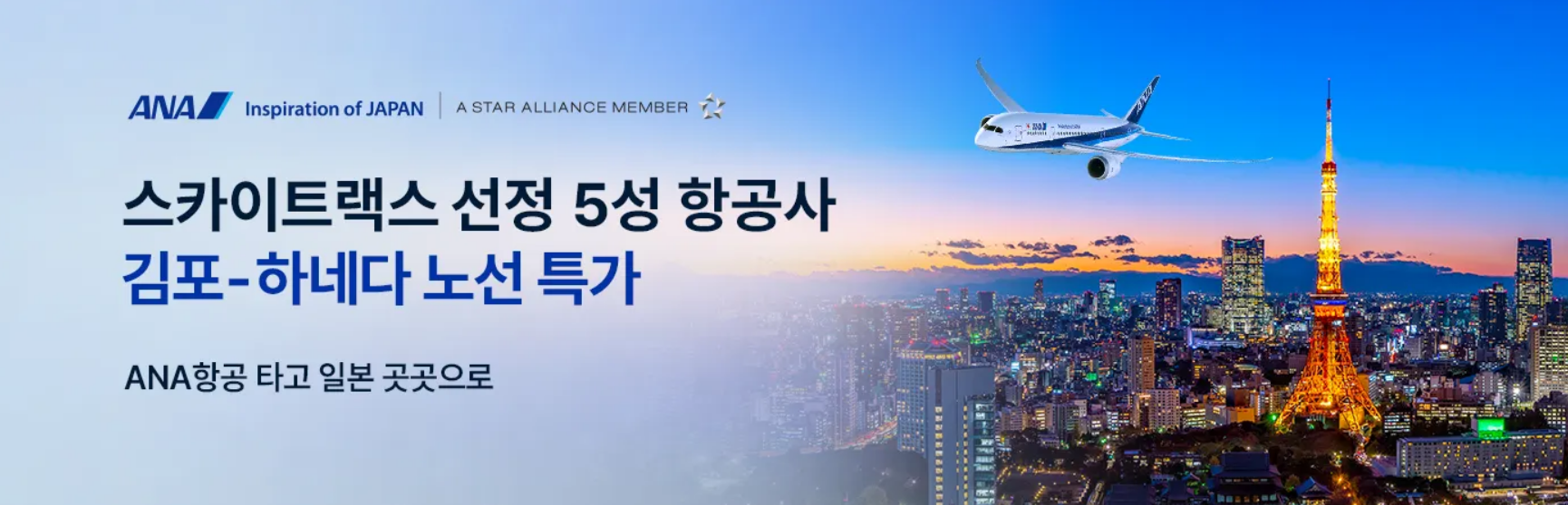 ANA항공 특가 항공권
