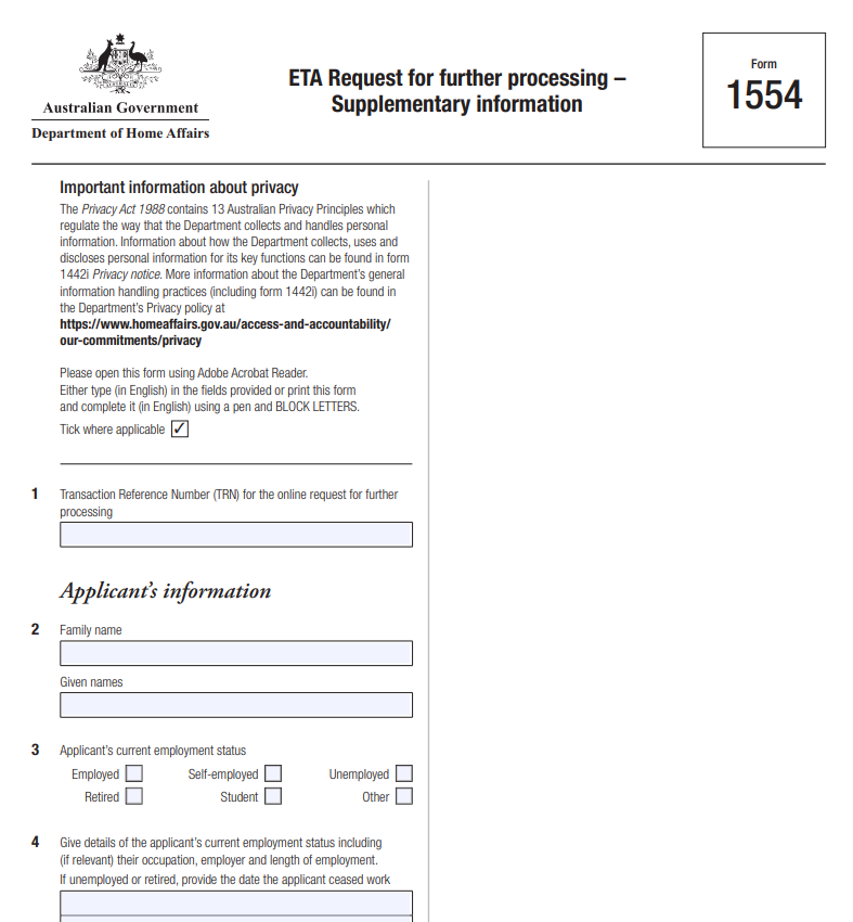 How to apply ETA Australia Step 2