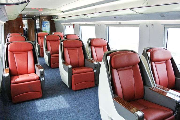 How many Types of Chian Train Seats