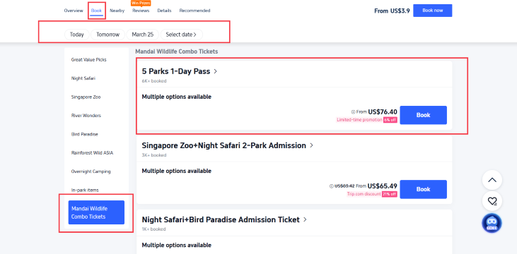 Mandai Wildlife Reserve Tickets