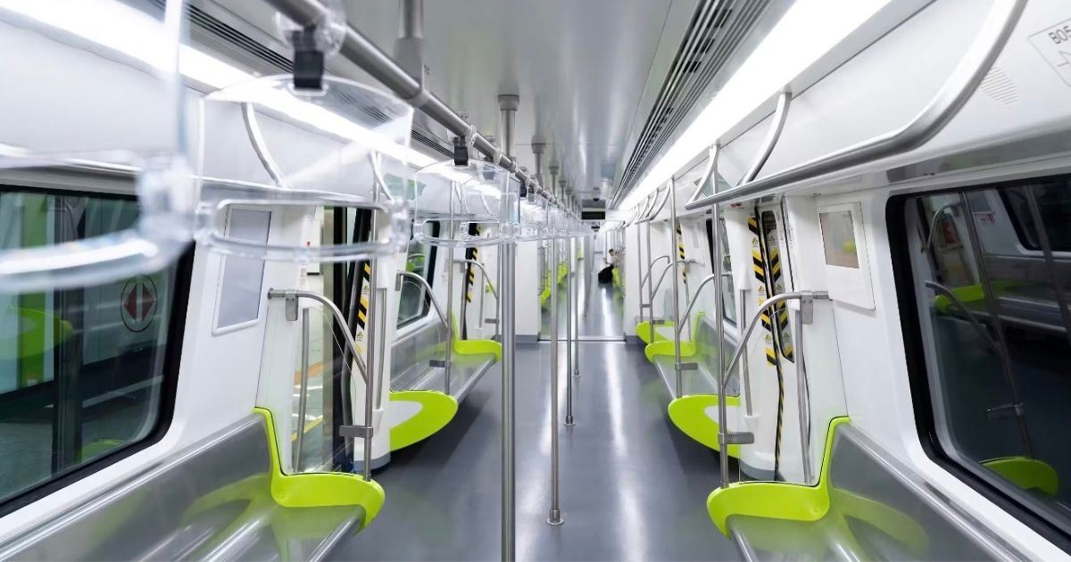 Interior of a Changsha Metro carriage
