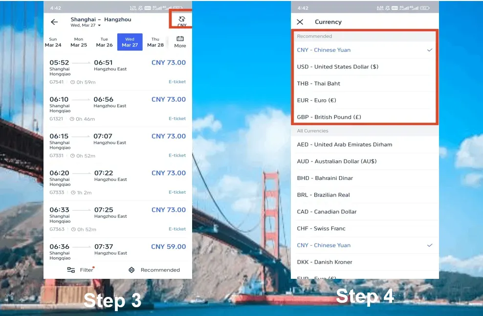 How to Book Trip.com China Train - Step by Step