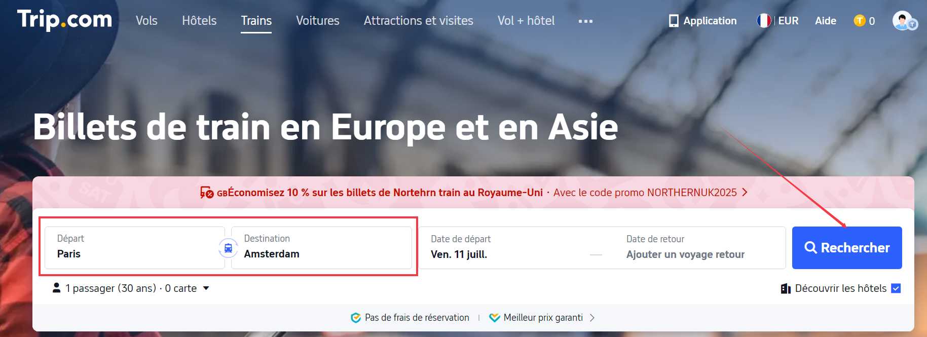 reserver billet trip.com