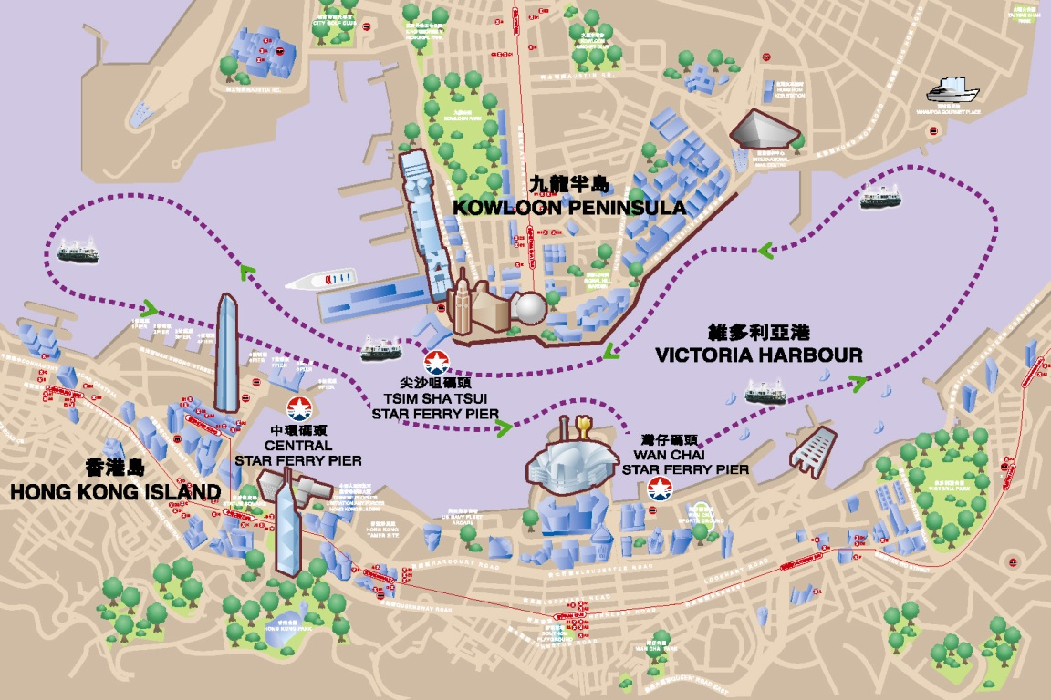 Hong Kong Star Ferry Routes