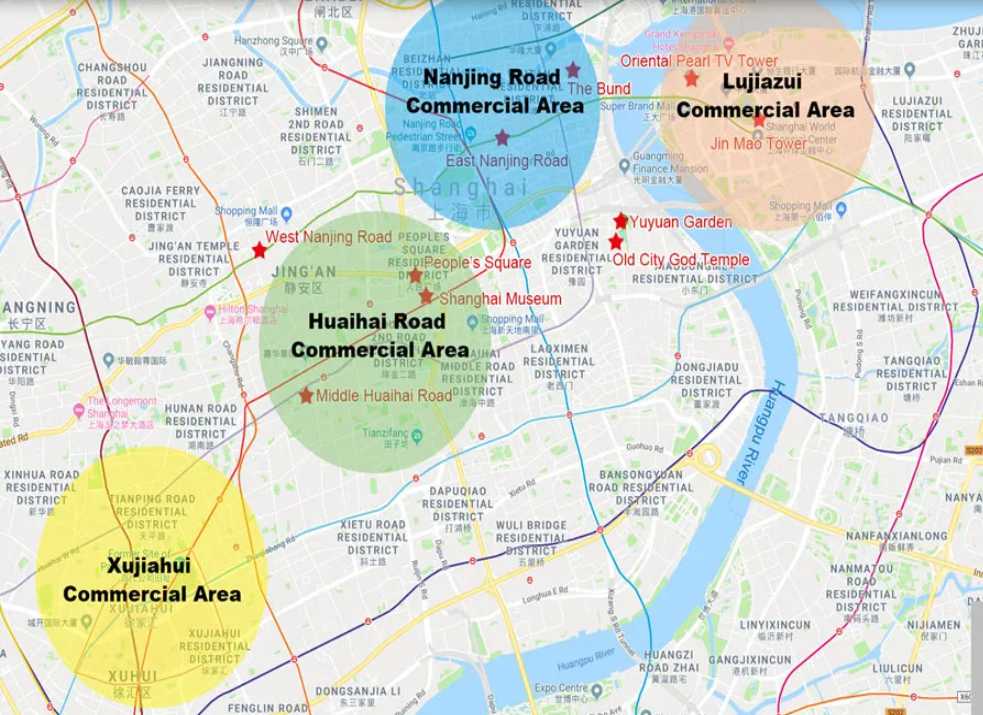 Shanghai District Map