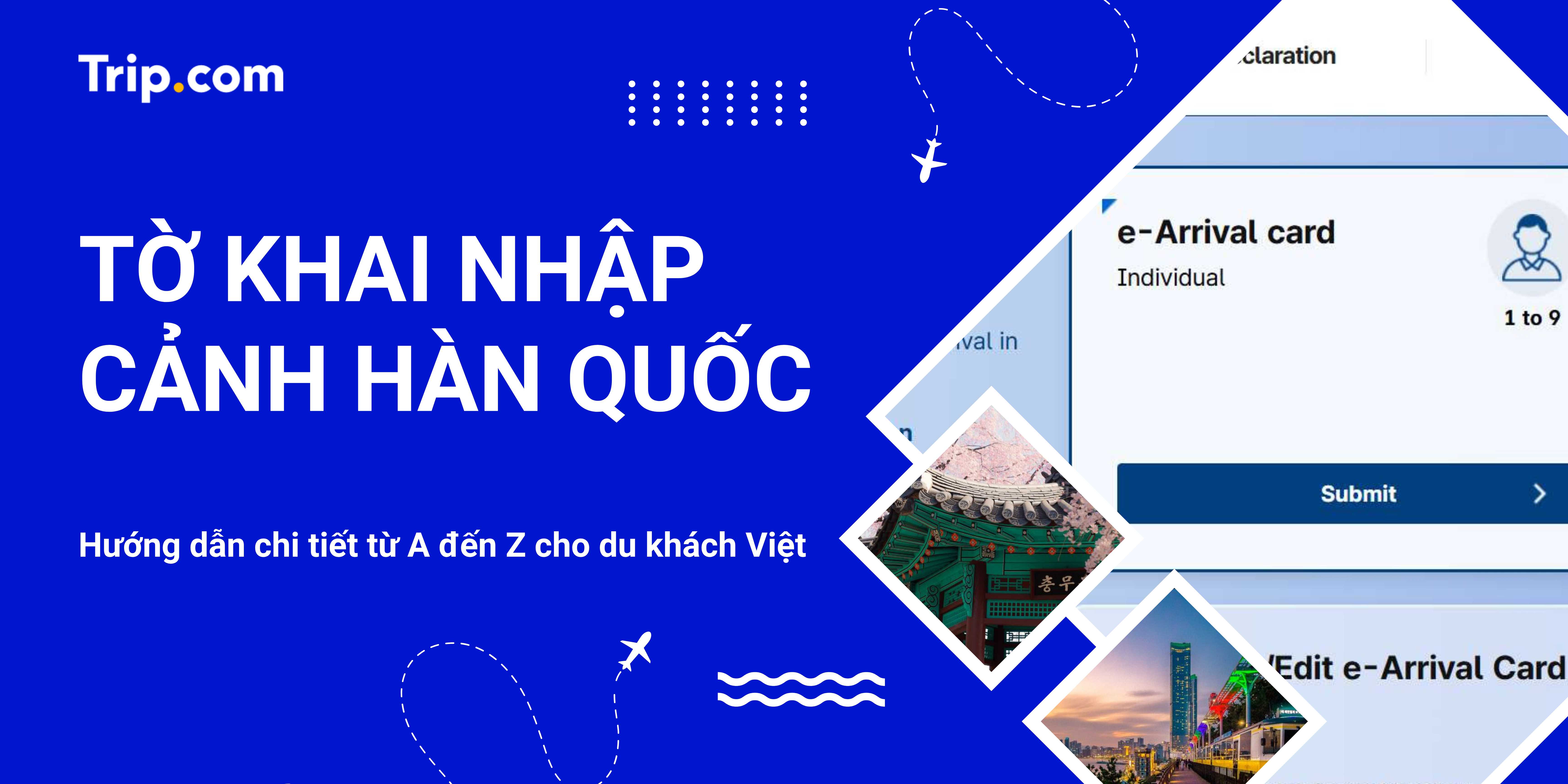 Hướng Dẫn Điền Tờ Khai Nhập Cảnh Hàn Quốc 2025