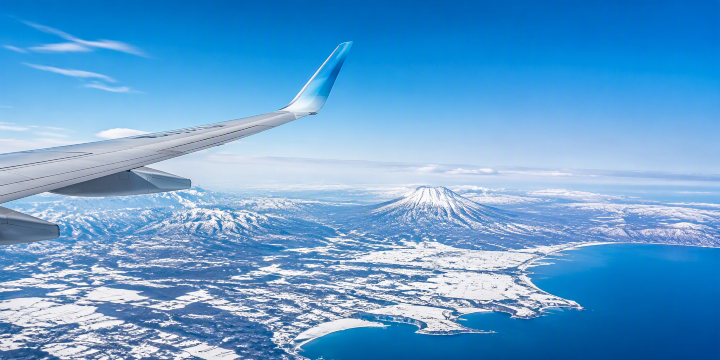 北海道行き飛行機
