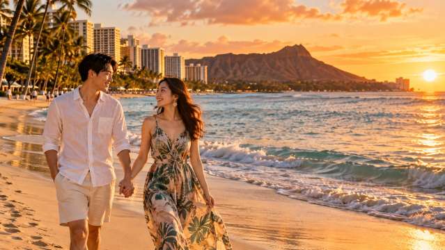 ①ハワイ|初めての海外新婚旅行なら王道