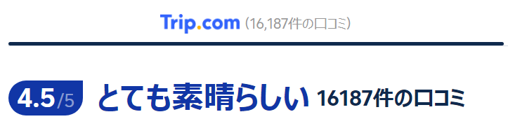 観光客のレビュー