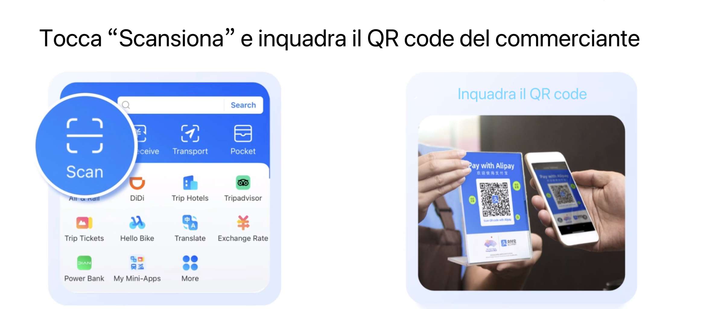 Scansiona il codice QR