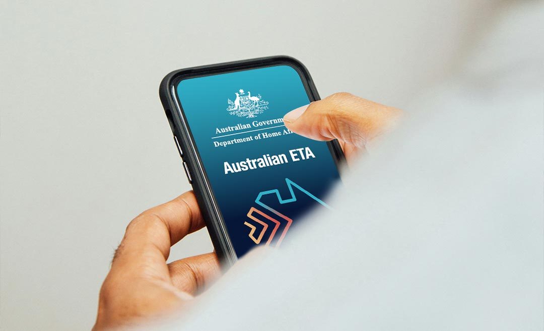 Apply ETA Australia in mobile