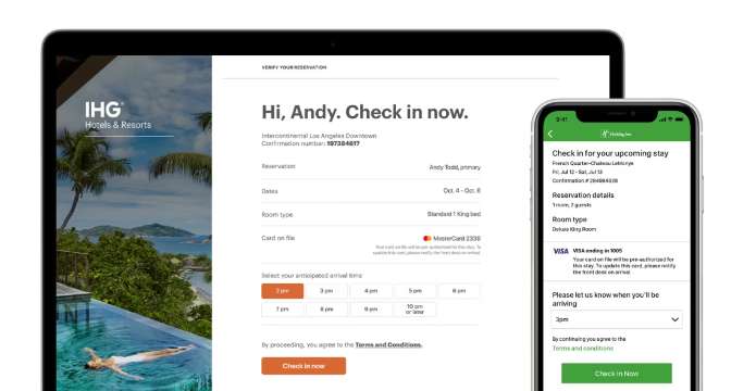 IHG - contactless check-in