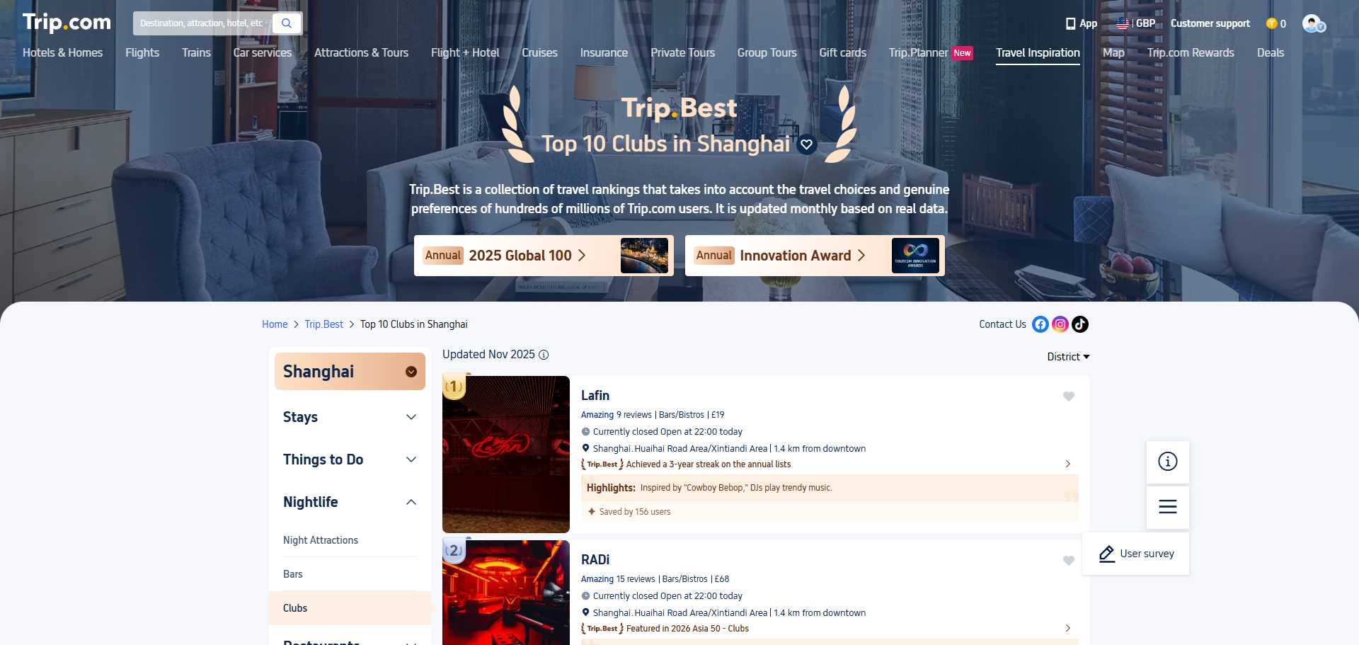 Top 10 Clubs in Shanghai