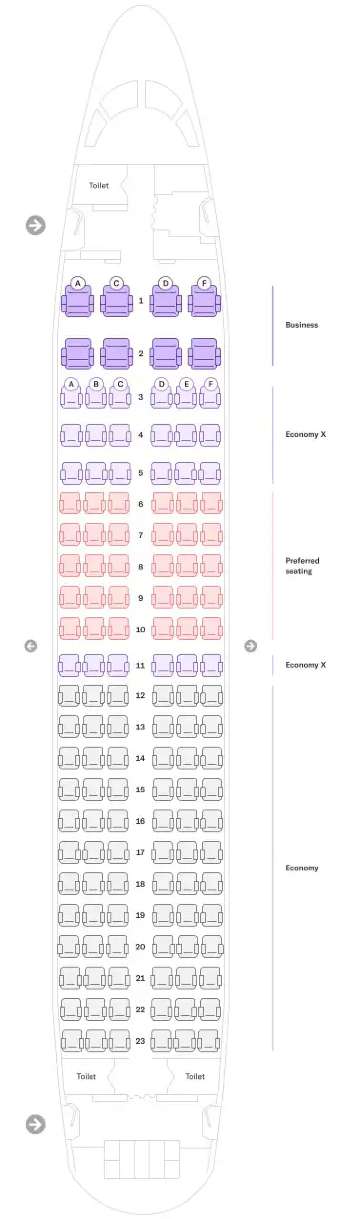 Virgin Australia Seat Map | Boeing 737-700