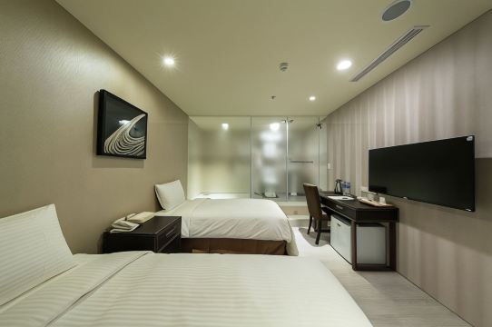 Xinshe Hotel Chungliの客室の様子