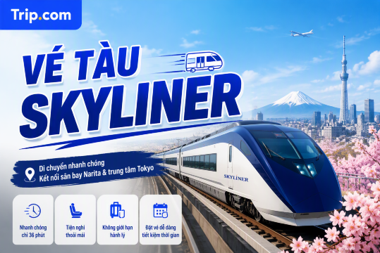 Vé tàu Skyliner: Hướng dẫn di chuyển từ sân bay Narita đến Tokyo | Trip.com