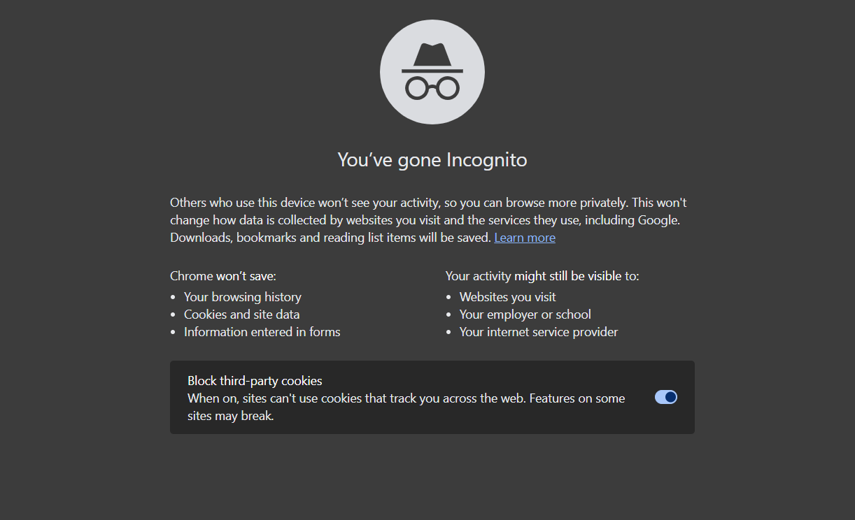 Incognito Mode