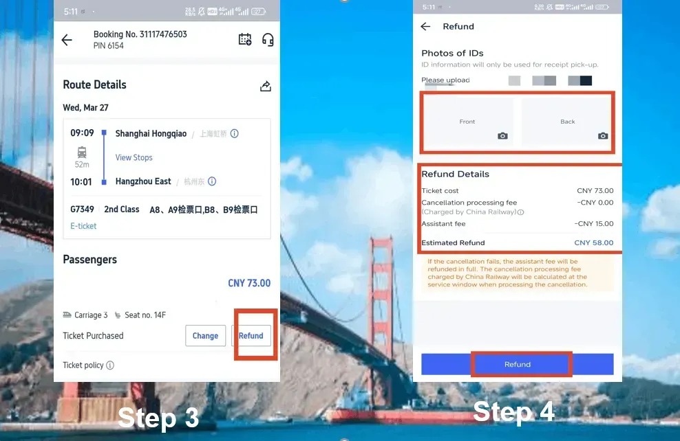 How to Cancel China Train Tickets on Trip.com
