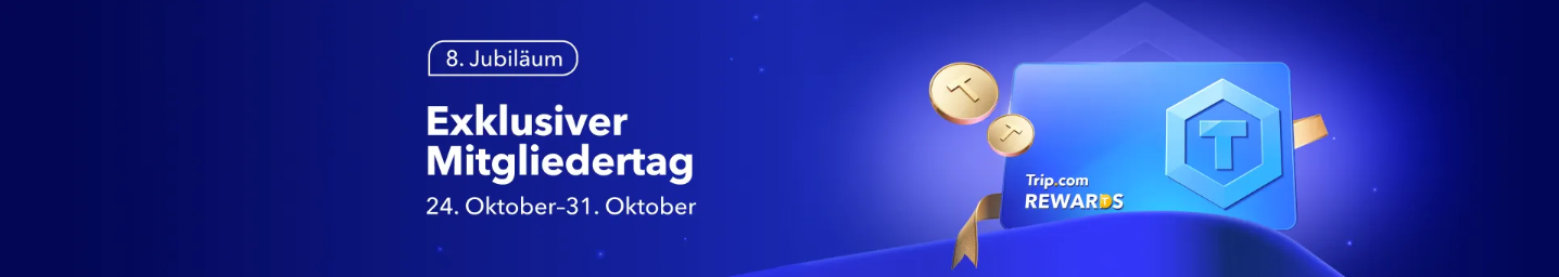 Trip.com achtjähriges Jubiläum