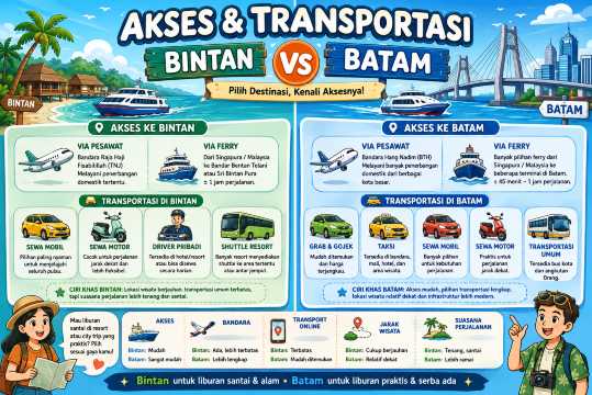 Akses & Transportasi: Bintan vs Batam