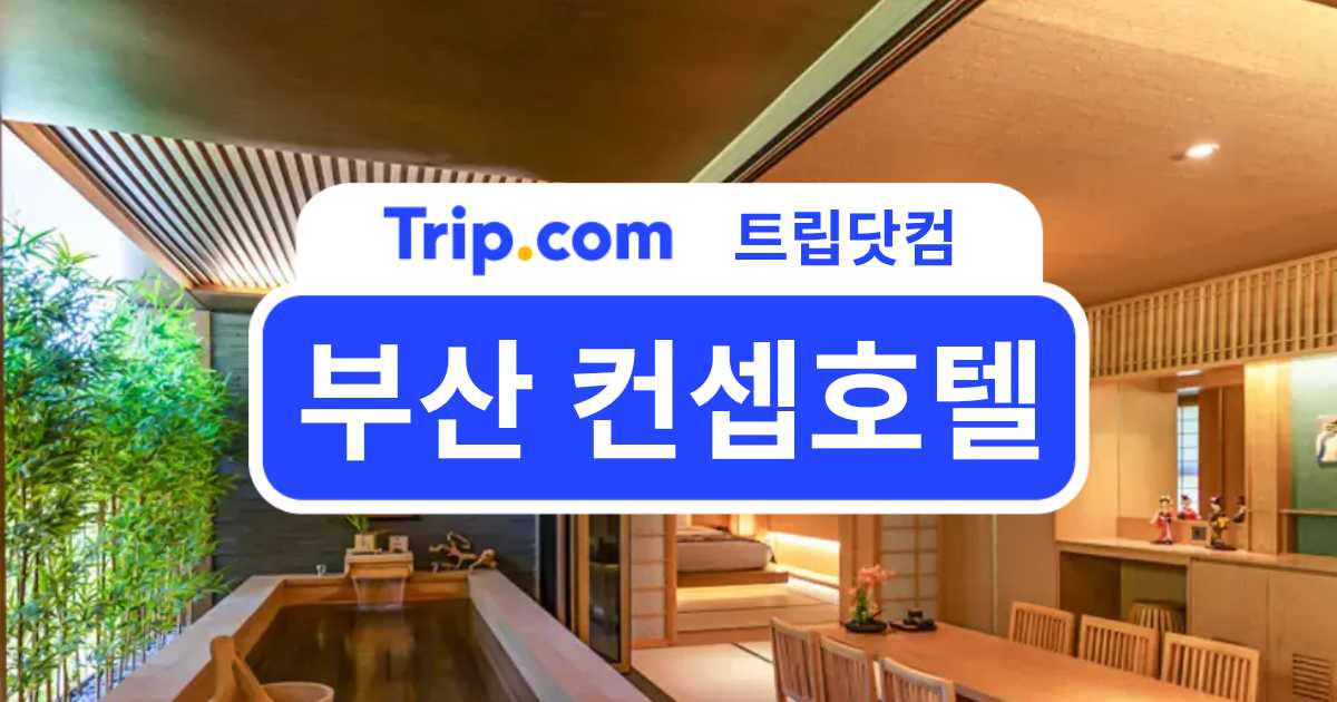부산 컨셉호텔 BEST 8, 부산 여행이 더 특별해지는 호텔 | 트립닷컴