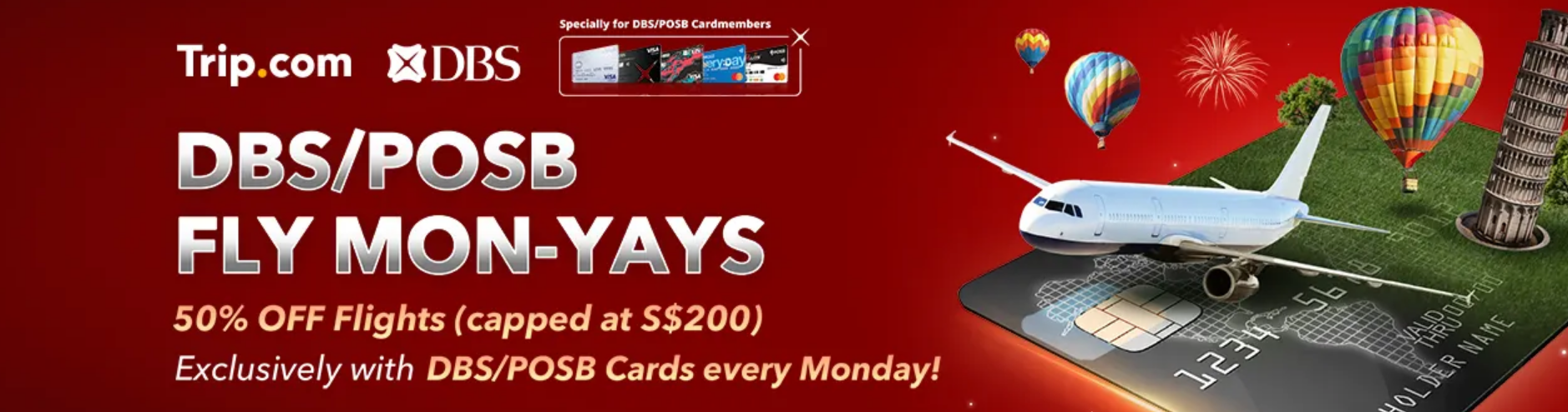 Trip.com Singapore Credit Card Promo Code | DBS/POSB Cards Travel Promo