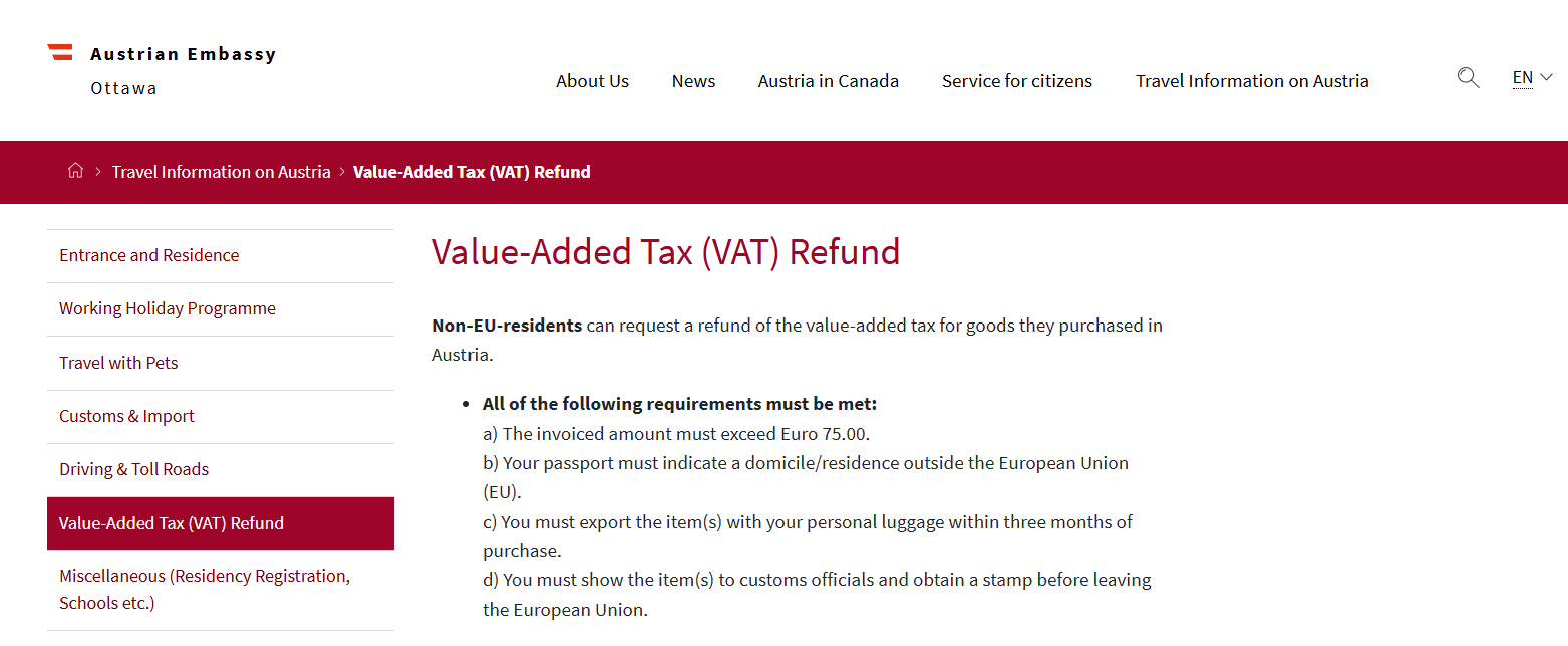 Tax Refund Criteria