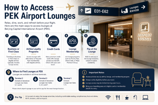 How to Access PEK Airport Lounges