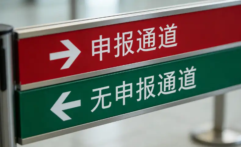 China Entry Customs and Declarations 🔴 Red Channel vs. 🟢 Green Channel