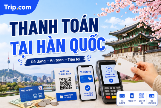 Kinh nghiệm thanh toán tại Hàn Quốc 2026: Dùng WOWPASS, thẻ gì và đổi tiền ở đâu? | Trip.com