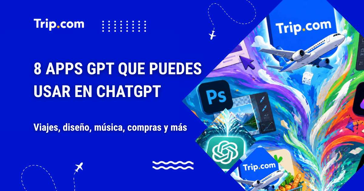 8 apps GPT para usar en ChatGPT: viajes, diseño, música, compras y más