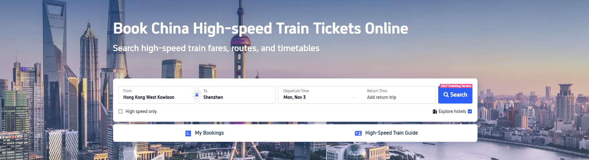 Trip.com China Train App - Foreigner-Friendly + 3% Off