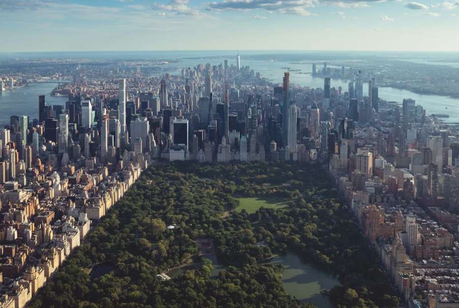 Bird view of Central Park
