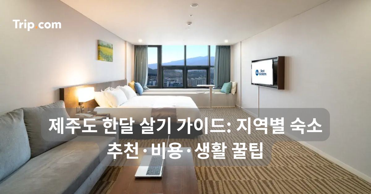 제주도 한달 살기 가이드: 지역별 숙소 추천·비용·생활 꿀팁 | 트립닷컴