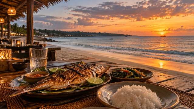5.ジンバランで海辺の食事と休暇を楽しむ