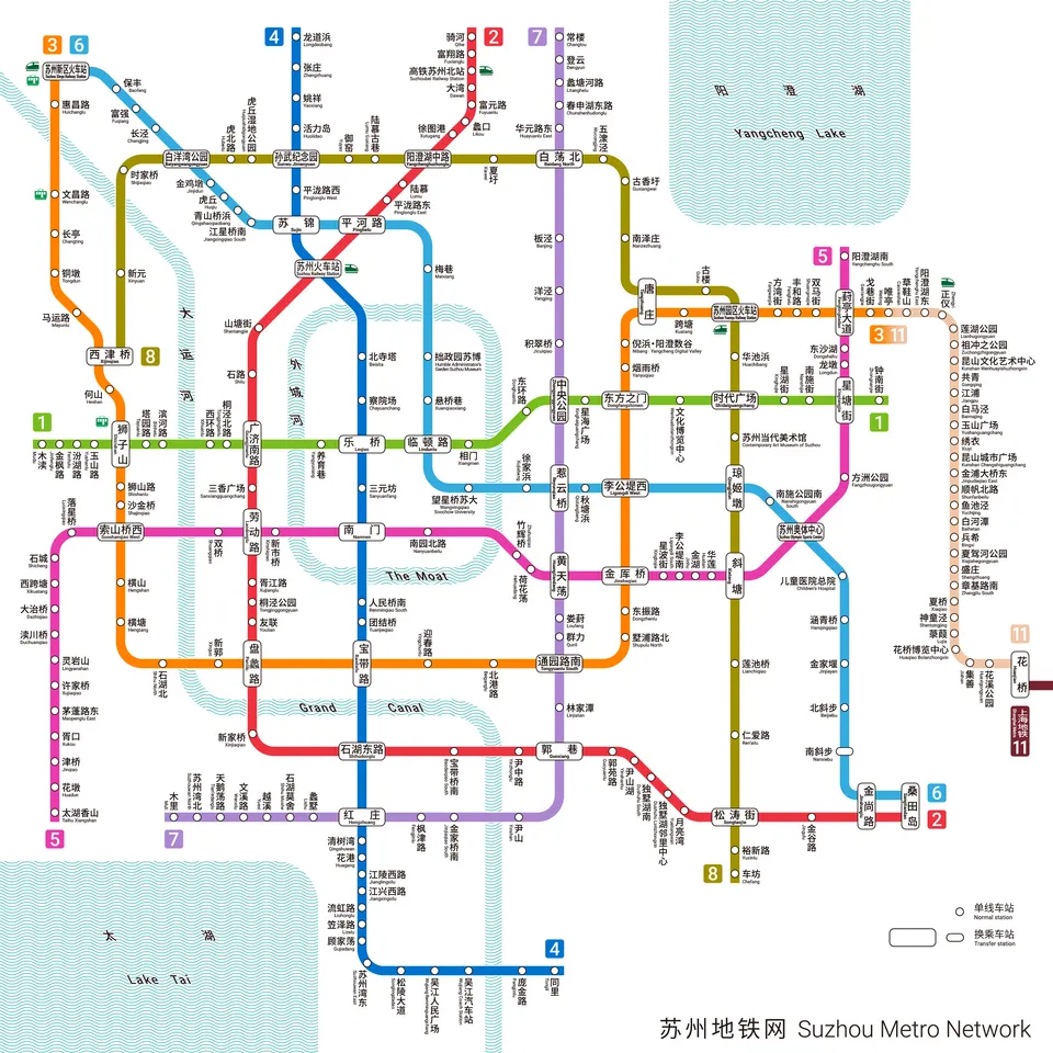 蘇州地下鉄路線図で観光攻略！