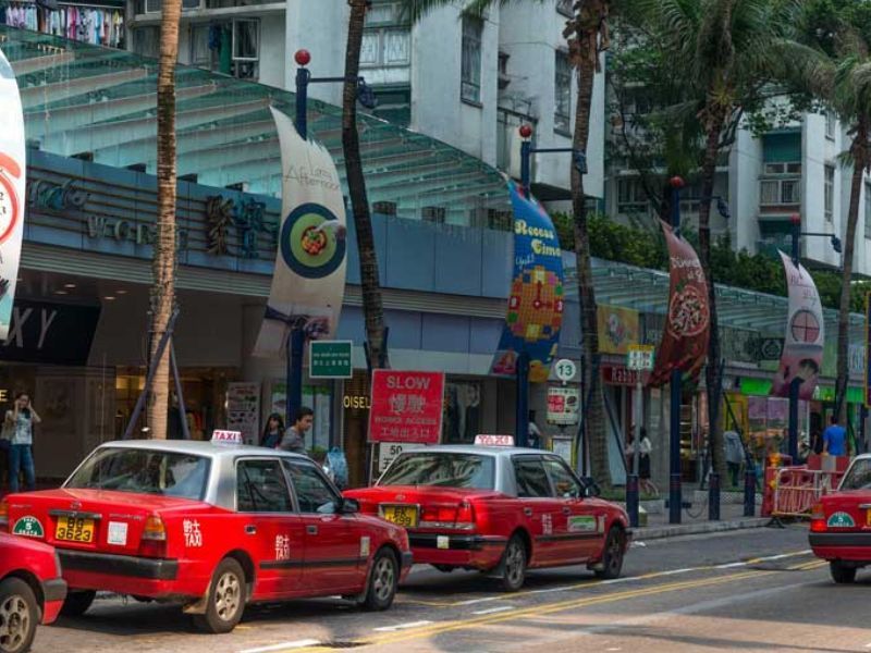 Hong Kong Taxis how to ride step-by-step